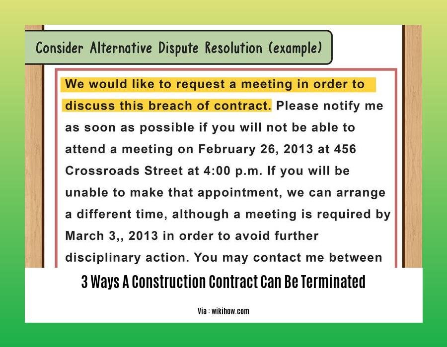 3 ways a construction contract can be terminated