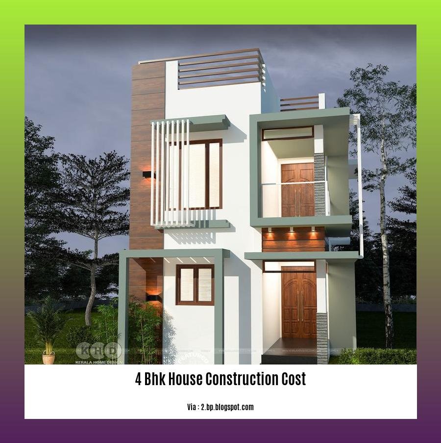 4 bhk house construction cost