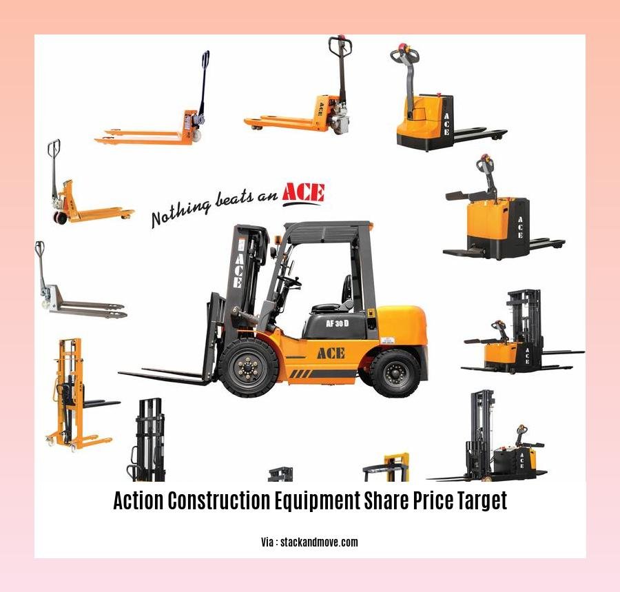 action construction equipment share price target