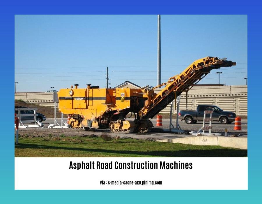 asphalt road construction machines