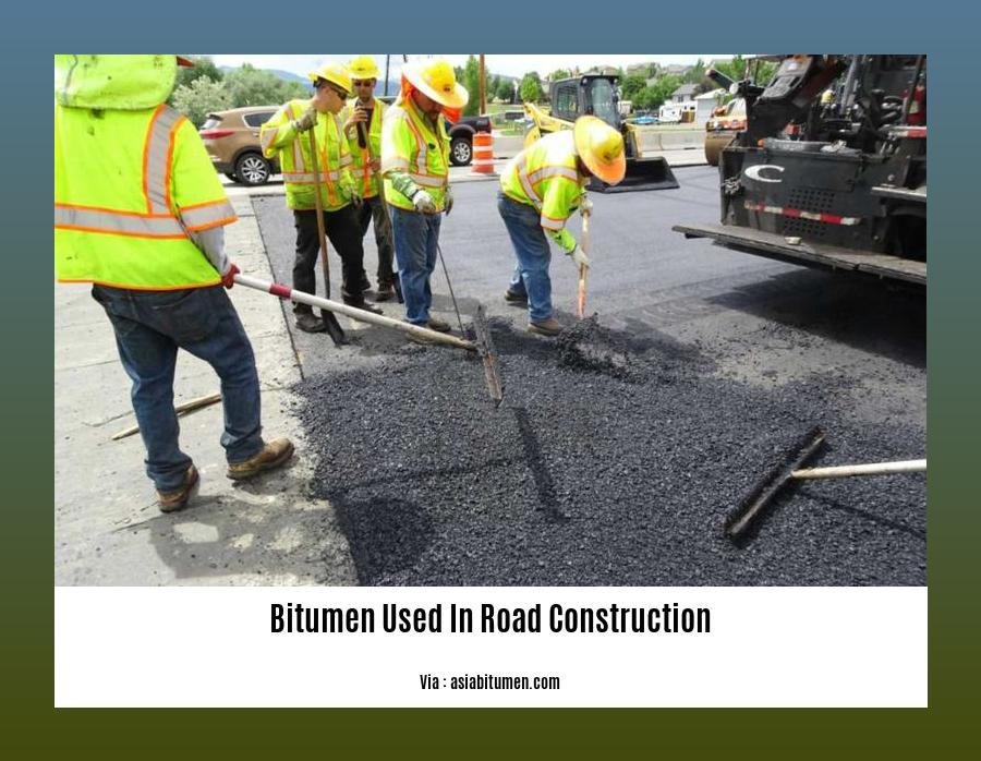 bitumen used in road construction