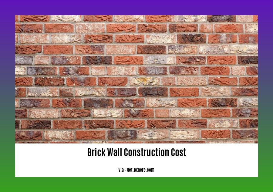 brick wall construction cost