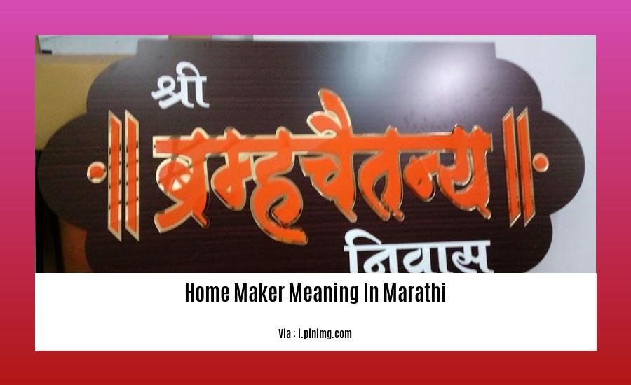 Home Maker Meaning In Marathi Exploring The Essence Of Marathi 