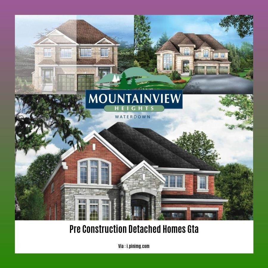 pre construction detached homes gta