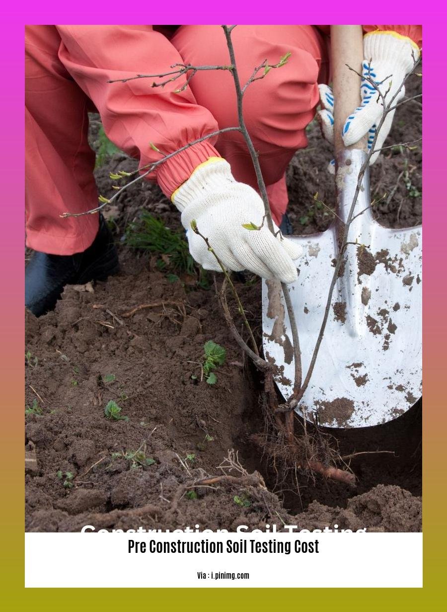 pre construction soil testing cost