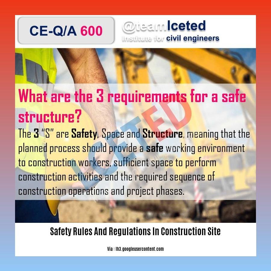 safety rules and regulations in construction site