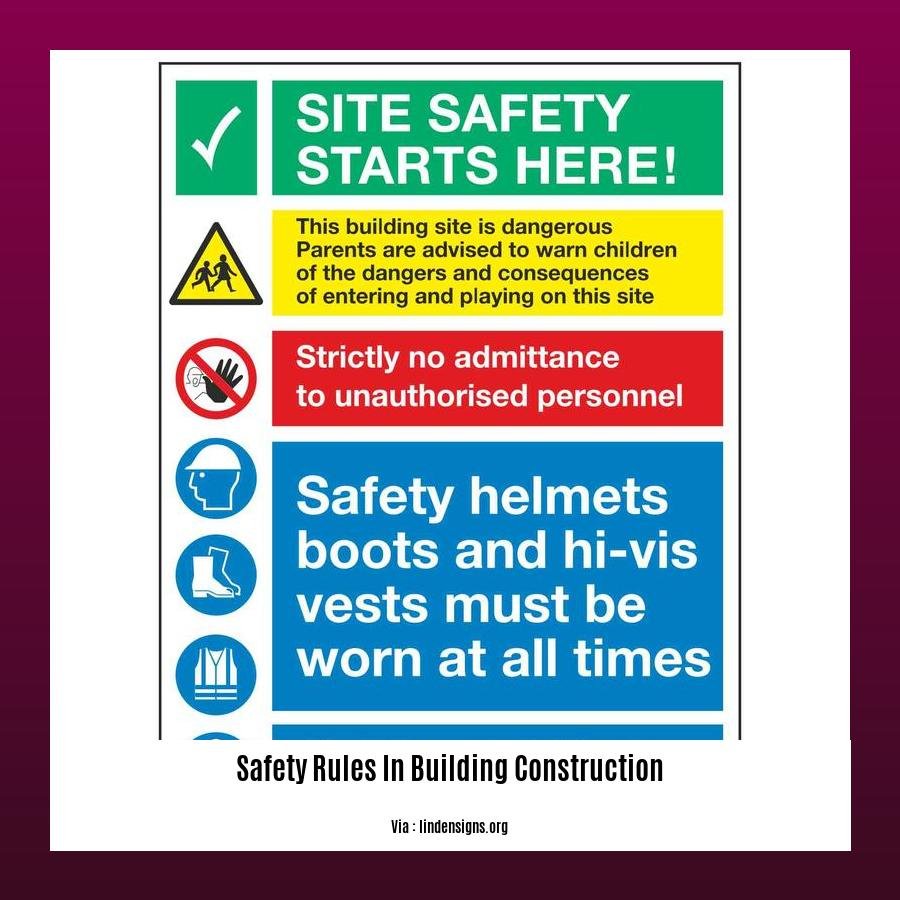 safety rules in building construction