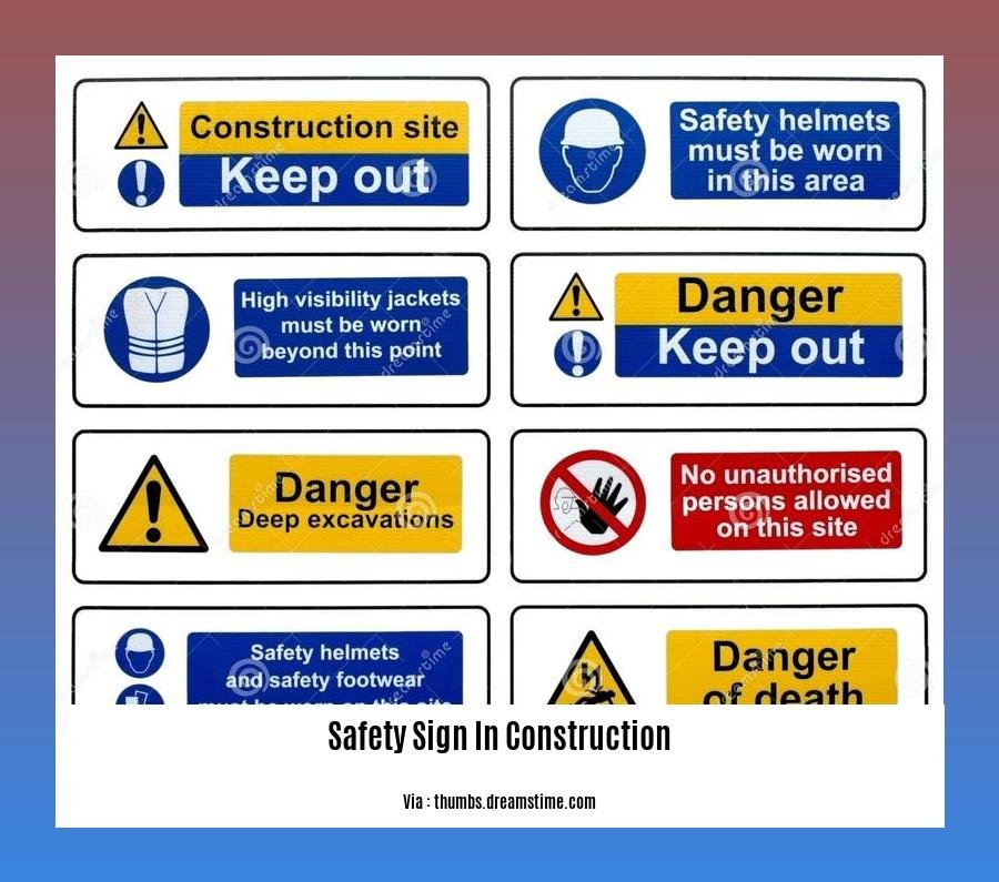 safety sign in construction