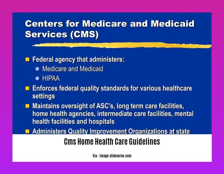 cms home health care guidelines
