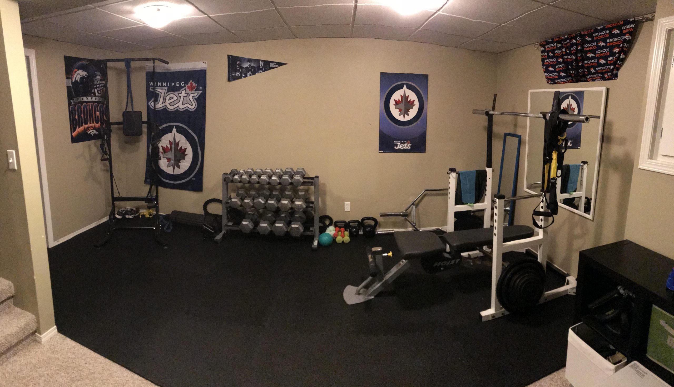 cheap home gym flooring