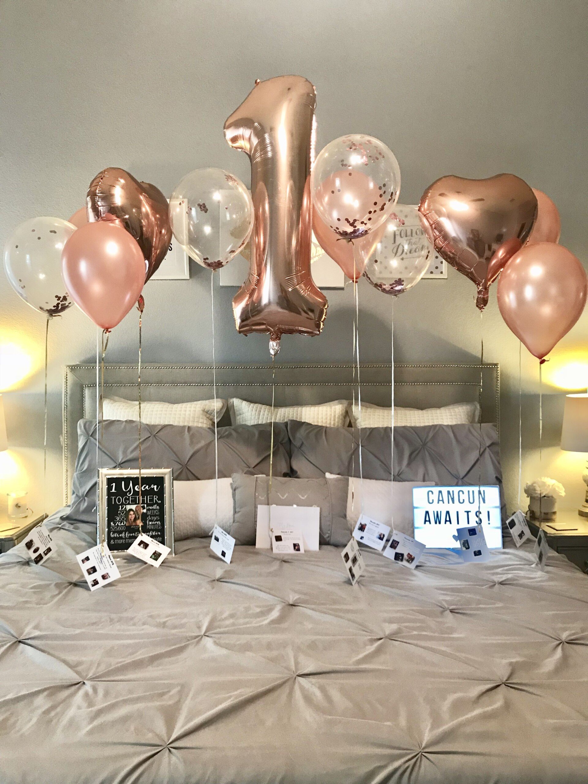 1st wedding anniversary decoration ideas at home