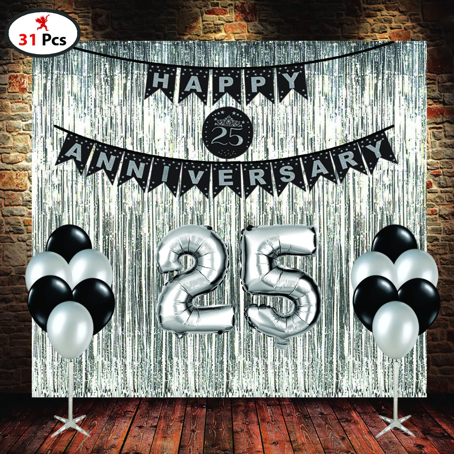 25th anniversary decoration ideas at home for parents