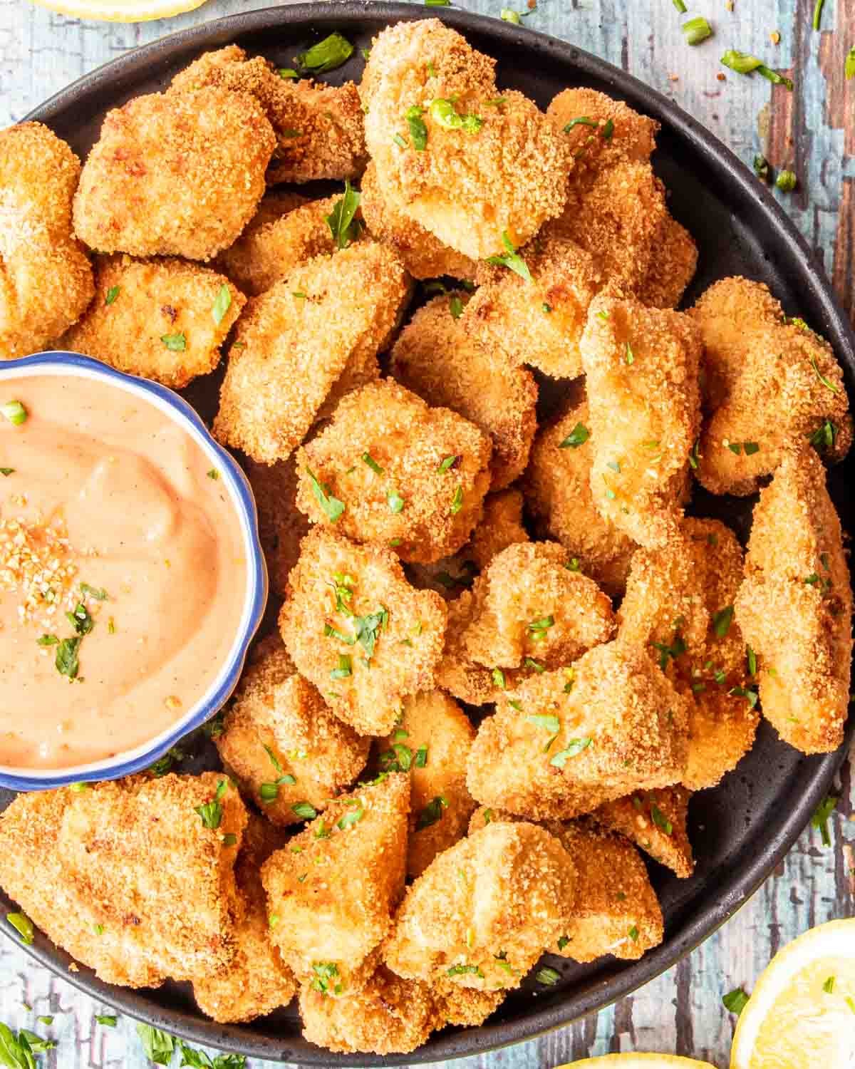 homemade chicken nuggets with ground chicken air fryer