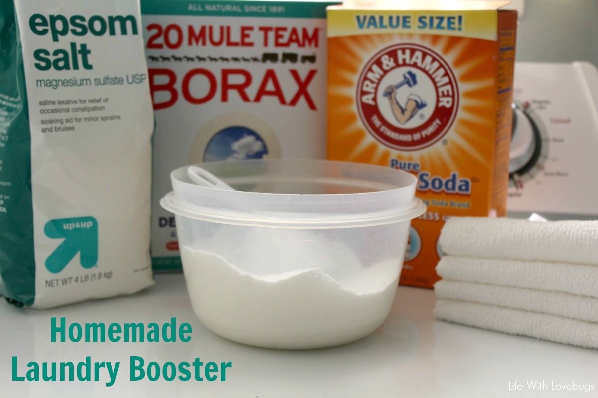 homemade laundry detergent with baking soda