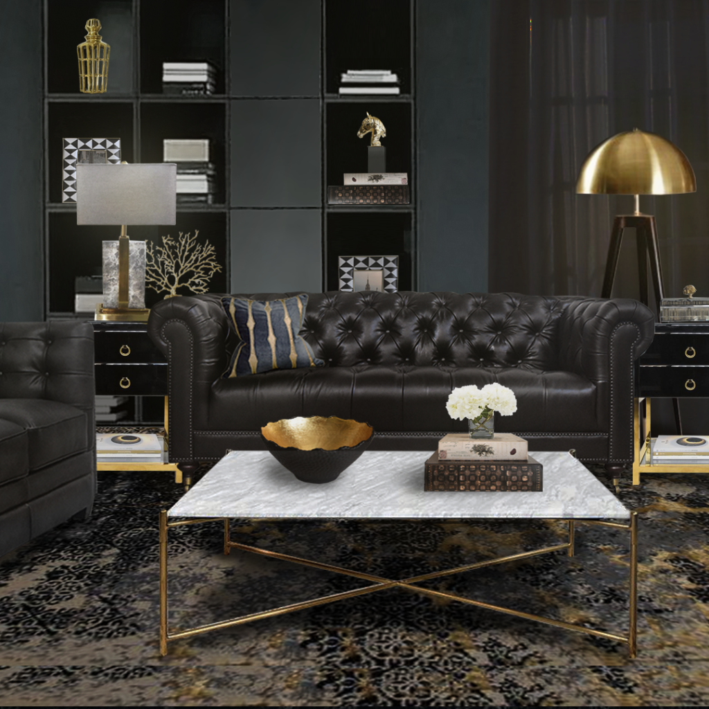 Designing with Drama: Unveiling the Allure of Black and Gold Interior ...