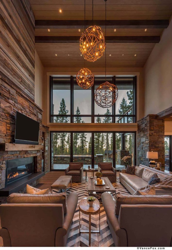 Modern Log Cabin Interior Design: Blending Rustic Charm with ...
