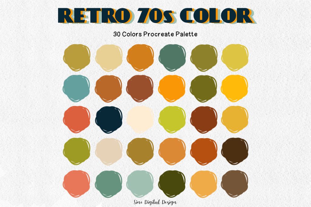 Reliving the Retro Rainbow Exploring Iconic 70s Color Palettes with