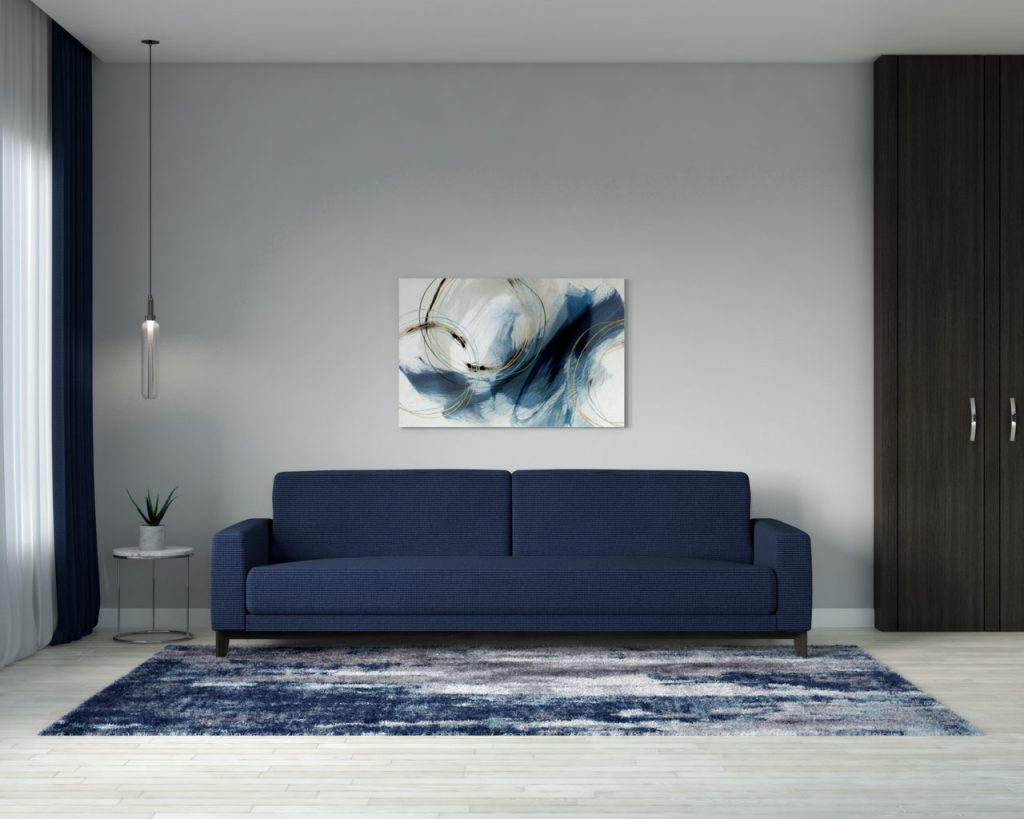 Stylish Sanctuary Designing Your Dream Living Room Around a Blue Color