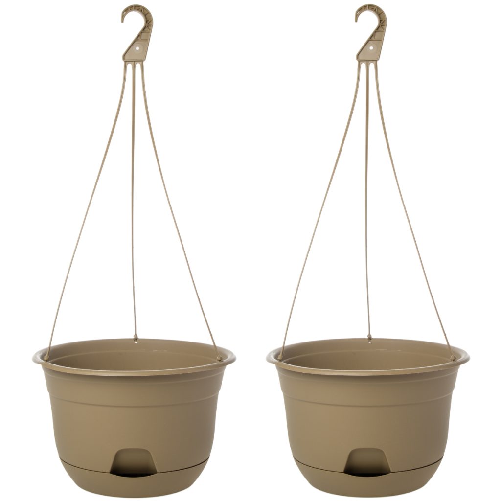 Zopeal 16 Pack Self-Watering Hanging Planters - 8 Inch Colorful Resin Planters With Chains
