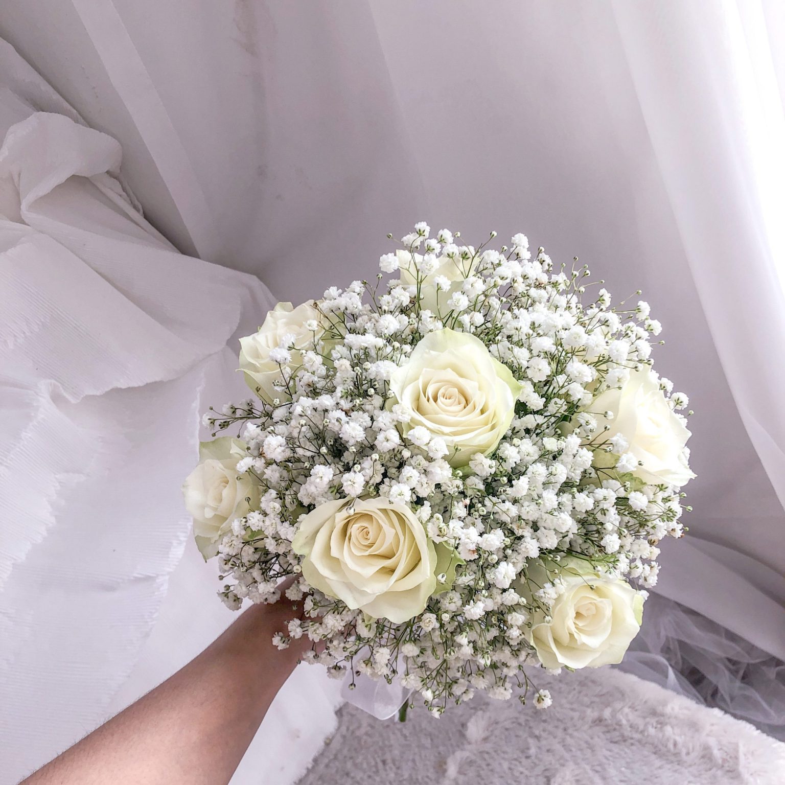 Roses + Baby's Breath Bouquets main image 0