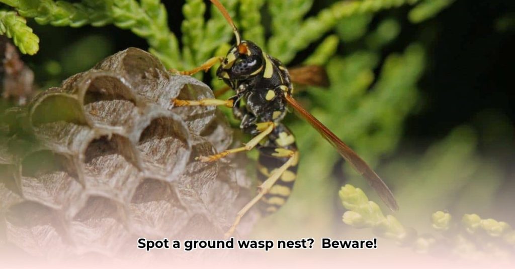 Wasp Visual How to Identify a Ground Wasp Nest: A Visual Guide - Wave Sold