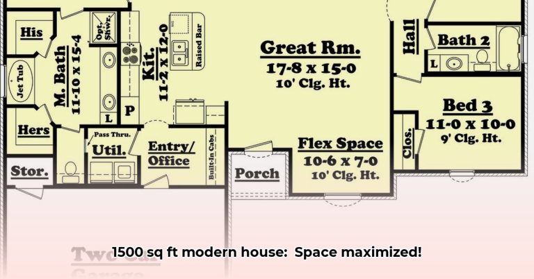 Design Modern 1500 sq ft House: Maximize Space & Style - Wave Sold