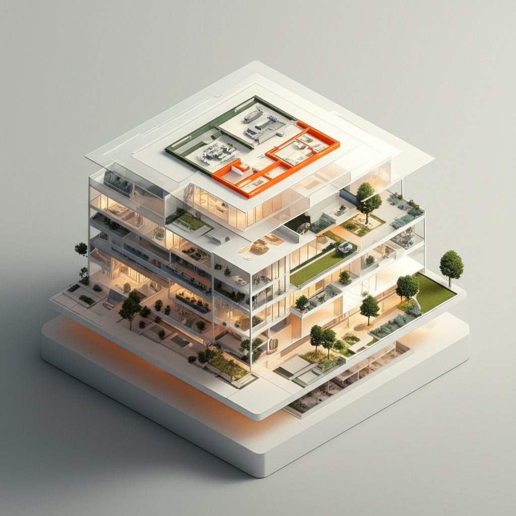 Smart space planning: Organized home interior for efficient living.