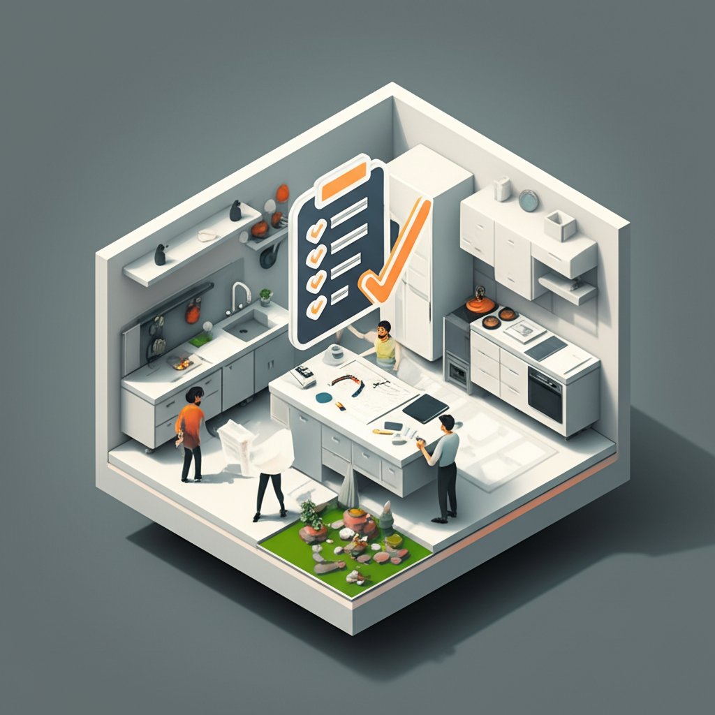 Effective kitchen renovation template: Planning, budget, design, and task tracking.