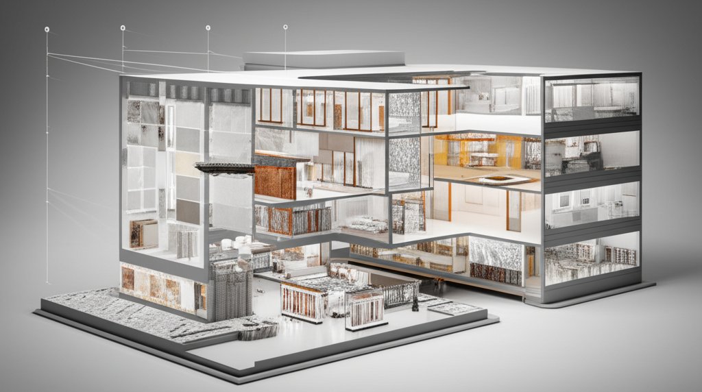 Tile selection guide: Materials, shapes, and styles for your design project.