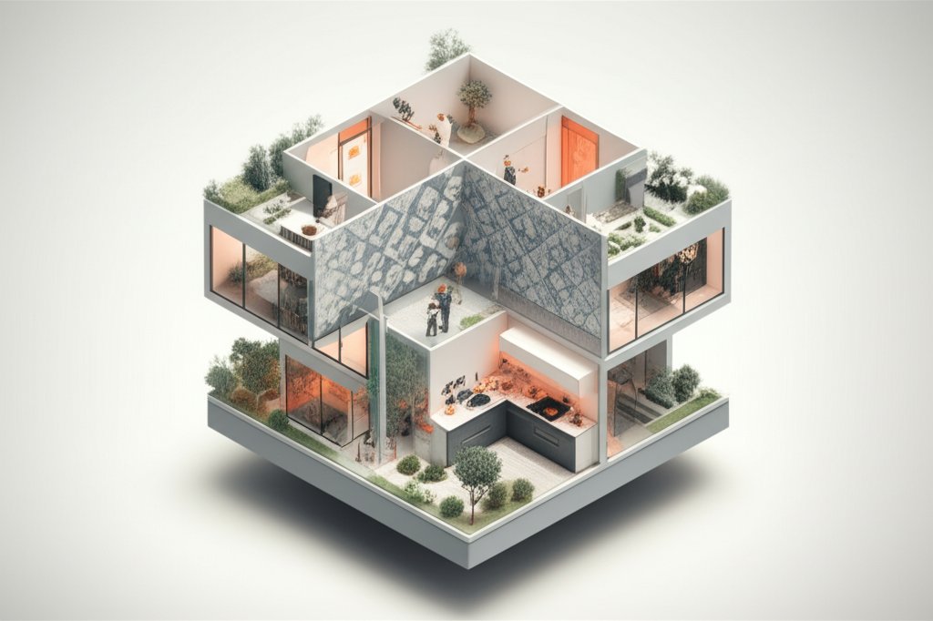 Gray and white backsplash: timeless kitchen design, elegant and modern style.