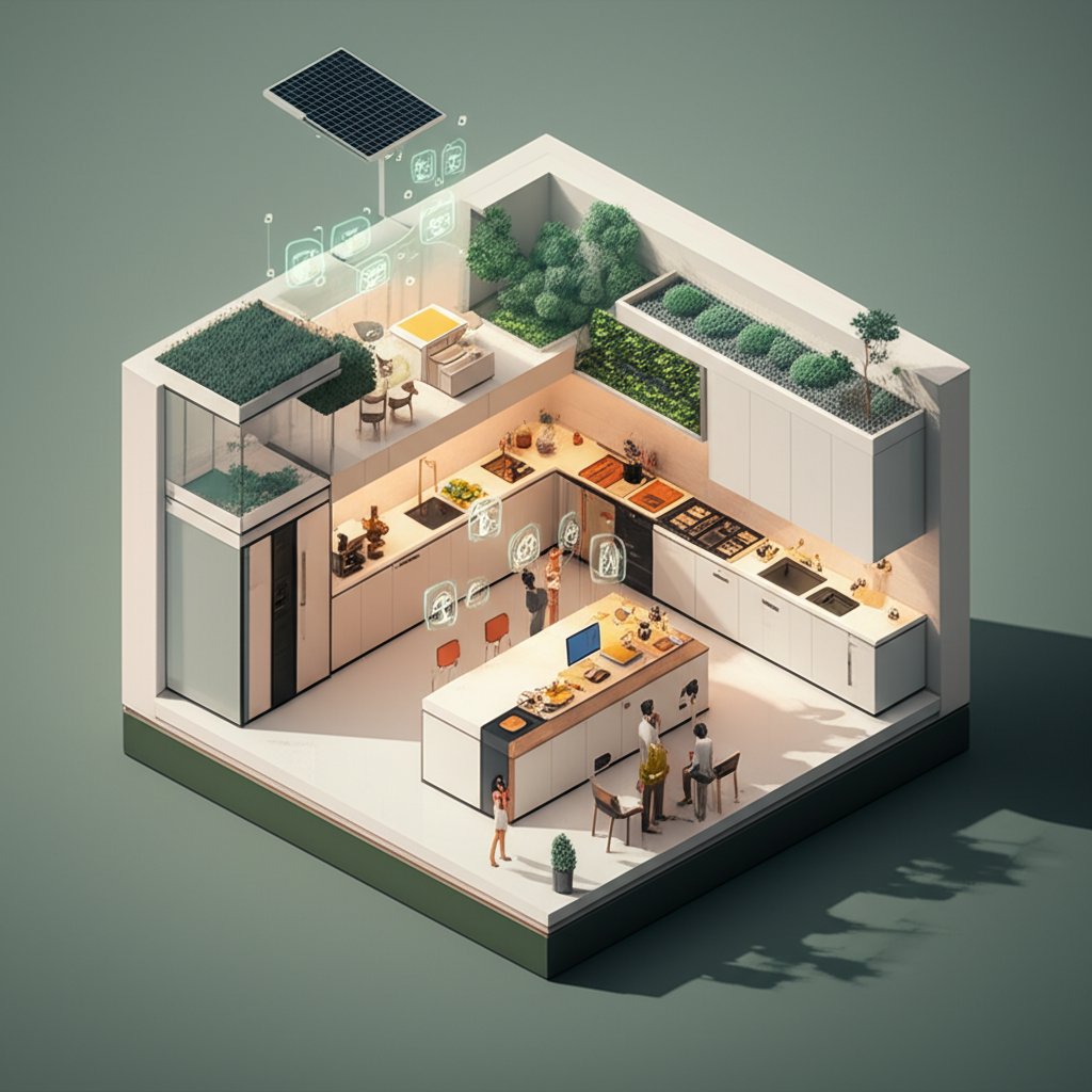 Powerhouse kitchen island: stylish design, ample storage, efficient workspace, modern living.