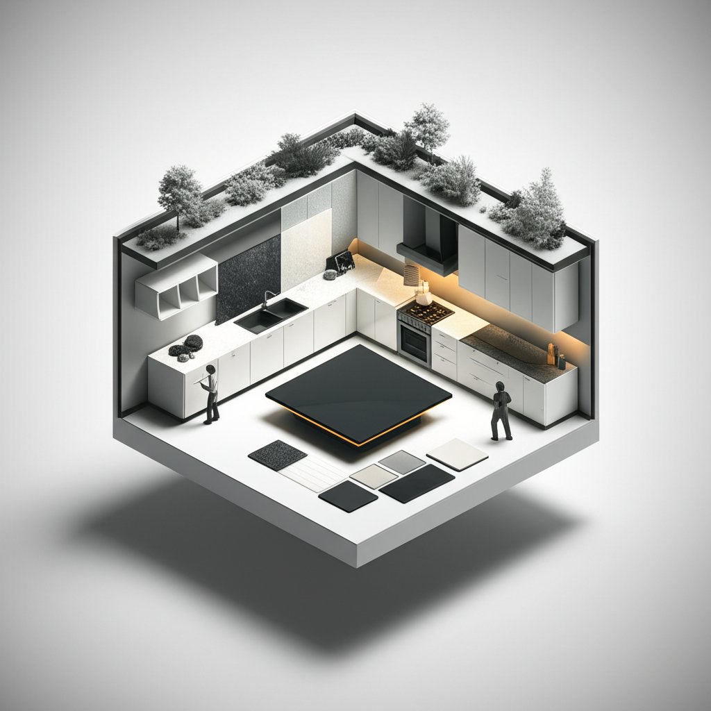 Black backsplash ideas: Material textures, kitchen design inspiration.