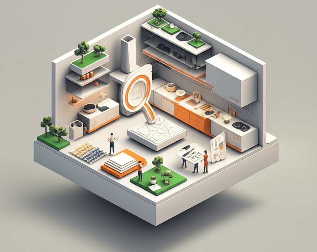 Kitchen remodel: Choosing embossed tile to add texture and style.