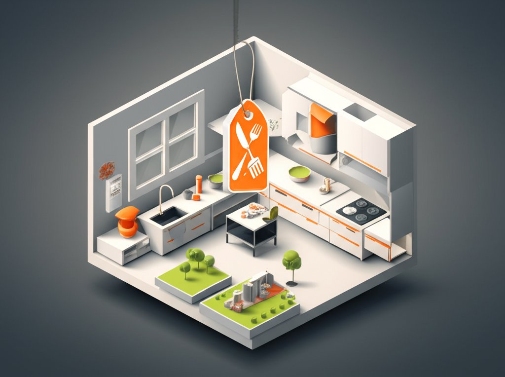 Small kitchen renovation cost breakdown showing budget-friendly remodeling options.