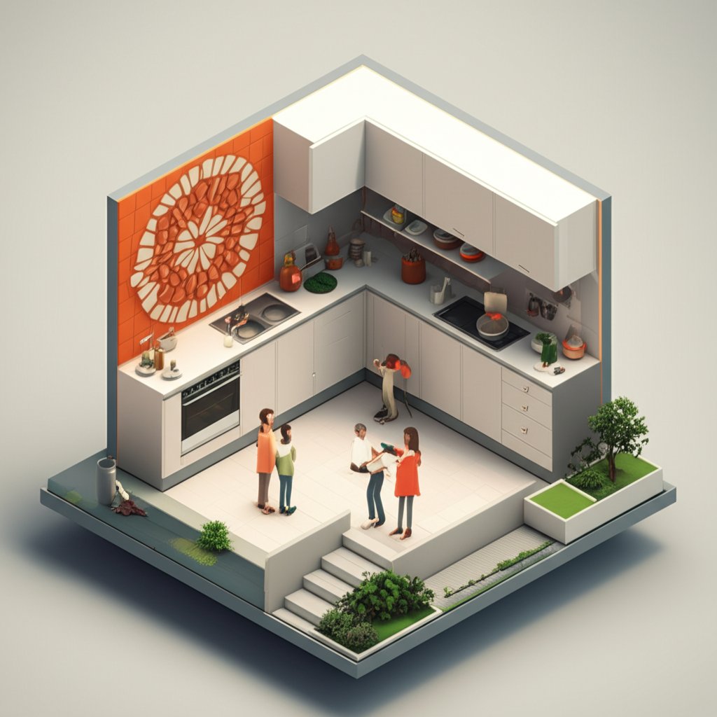 Stylish kitchen backsplash behind stove, design ideas for kitchen upgrade.