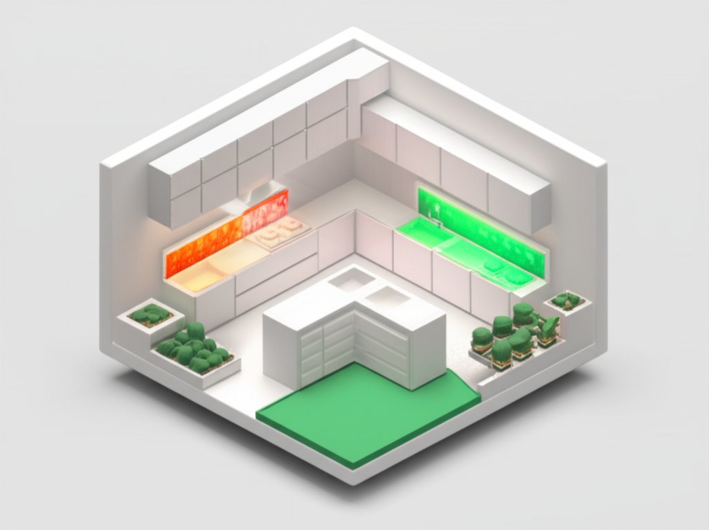 Colorful backsplash transforming a white kitchen, showcasing design impact and style options.