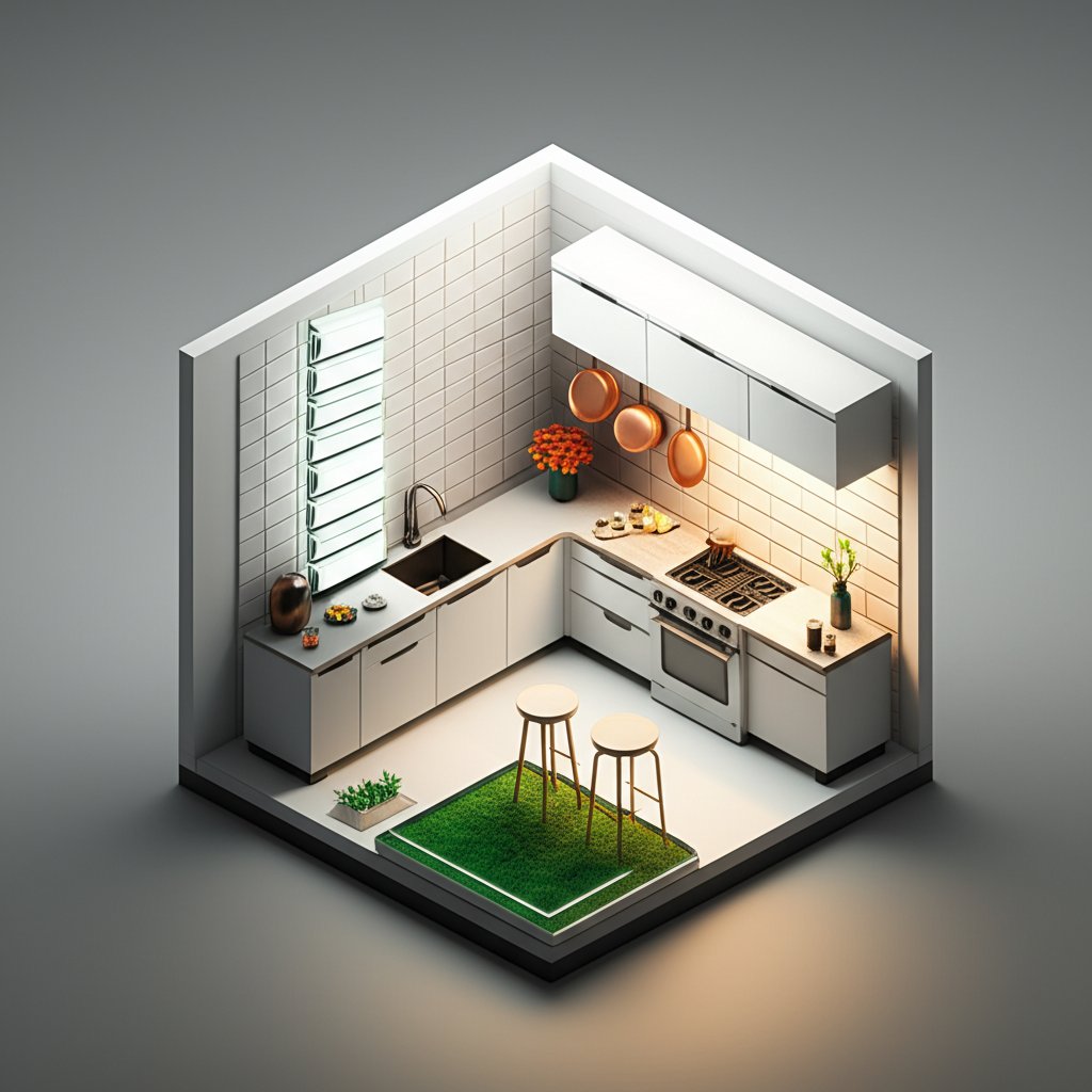 White on white kitchen backsplash: Timeless design, clean aesthetic, bright and modern kitchen.