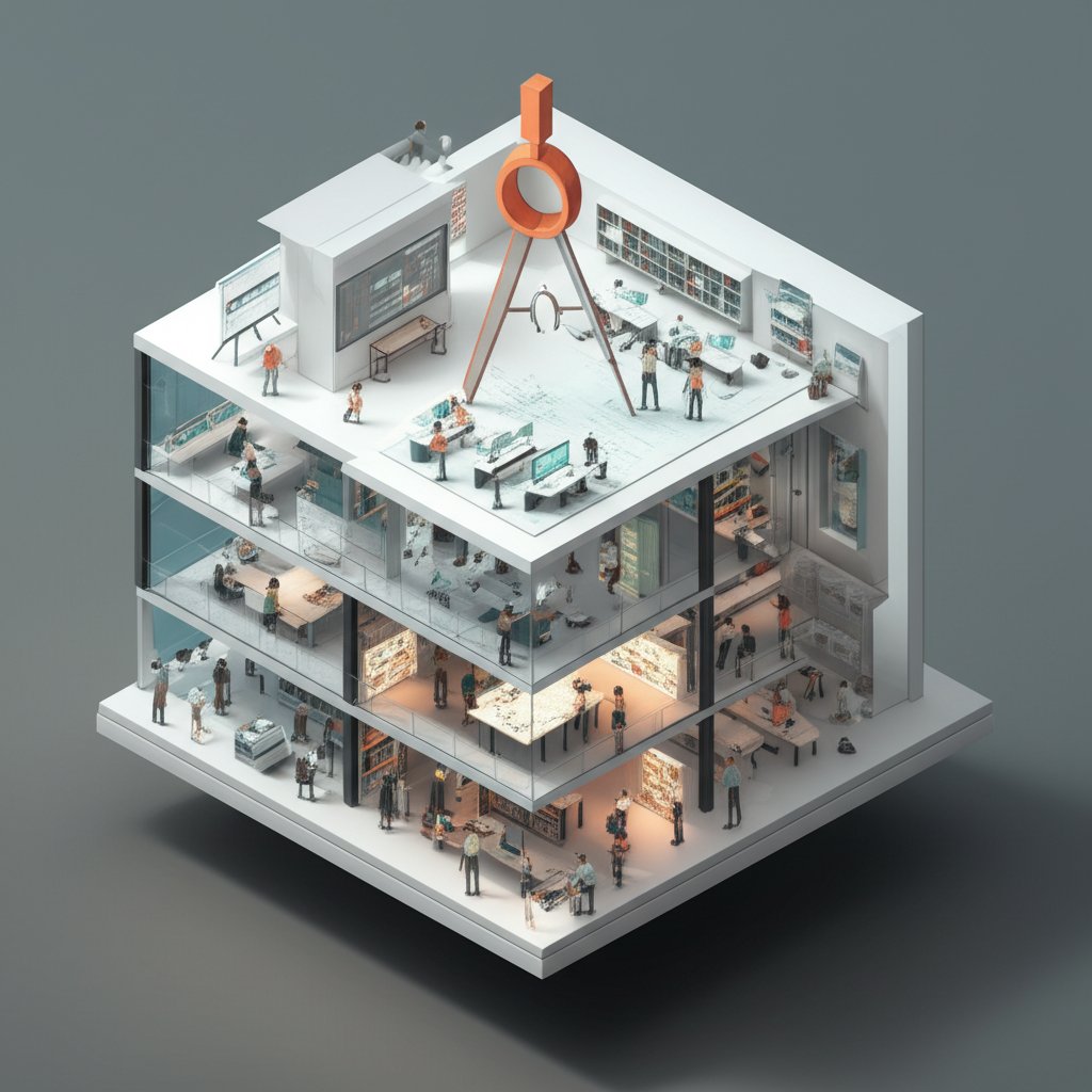 Designer at work: Expertise in visual problem-solving and user-centered design team role.