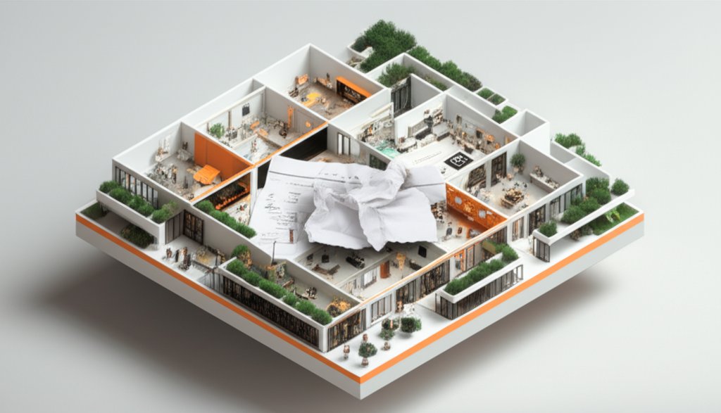 Kitchen sketch illustration: plan your dream remodel, avoid costly mistakes.