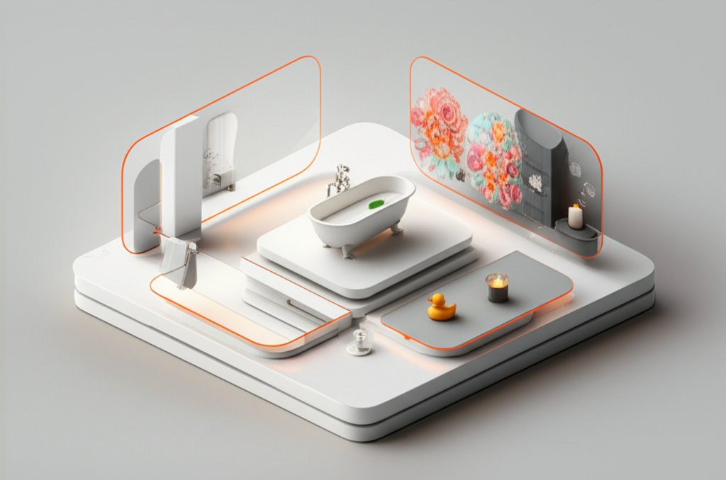 Four creative bathtub photoshoot themes for unique aesthetic choices.