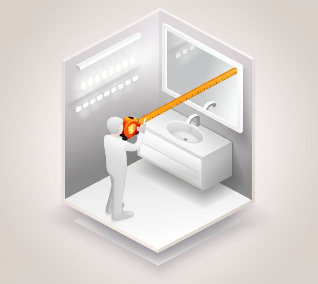 Professional tips for correctly scaling your bathroom vanity light.