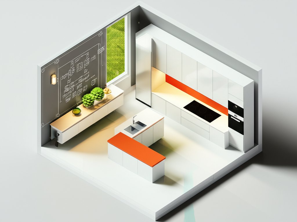 Elegant kitchen sconces provide both task lighting and aesthetic appeal.