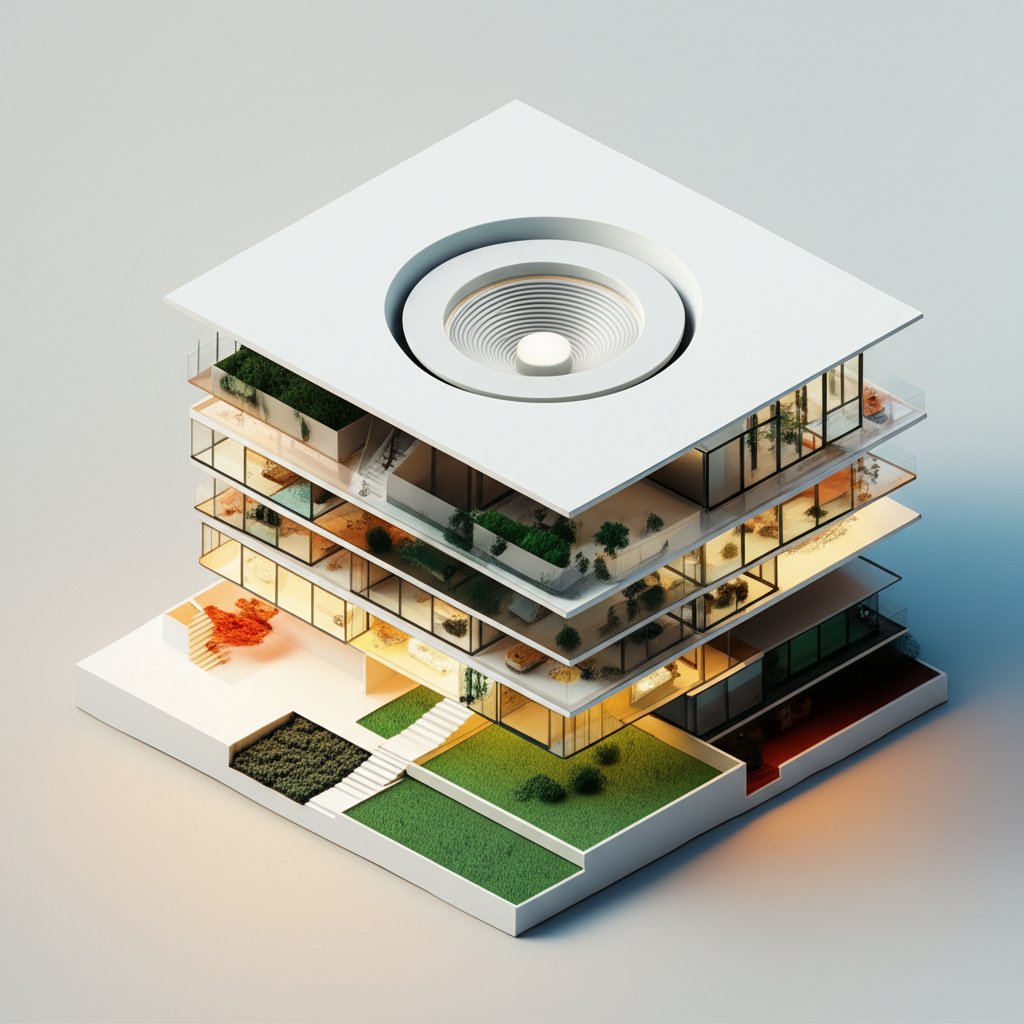 Modern LED recessed lighting kit for sleek ceiling installation.