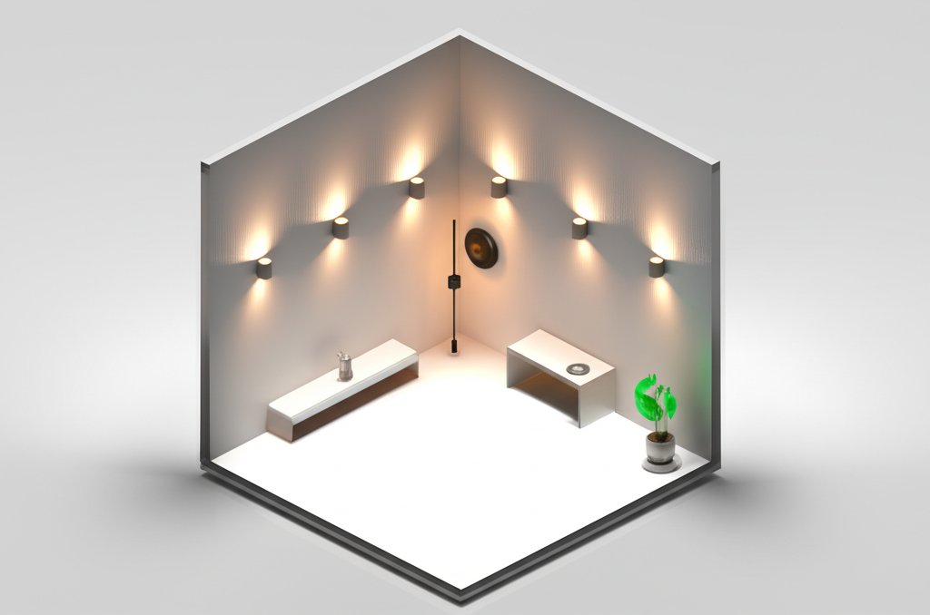 Compact sconce lights, ideal for hallways, bedrooms, or accent lighting.