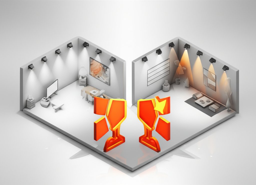 Fixed vs. adjustable spotlights: core decisions for optimal lighting flexibility.