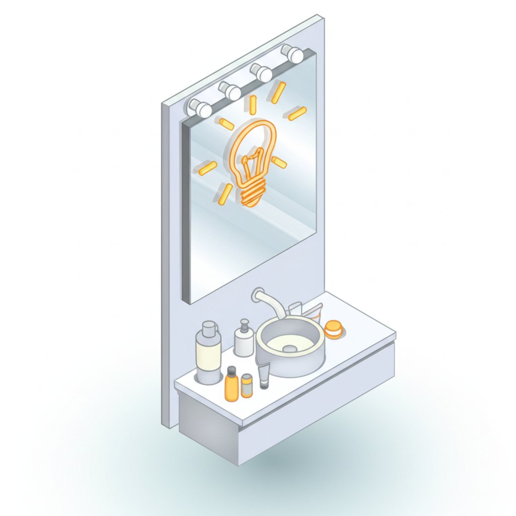 Bright LED vanity light bulbs for bathroom lighting.