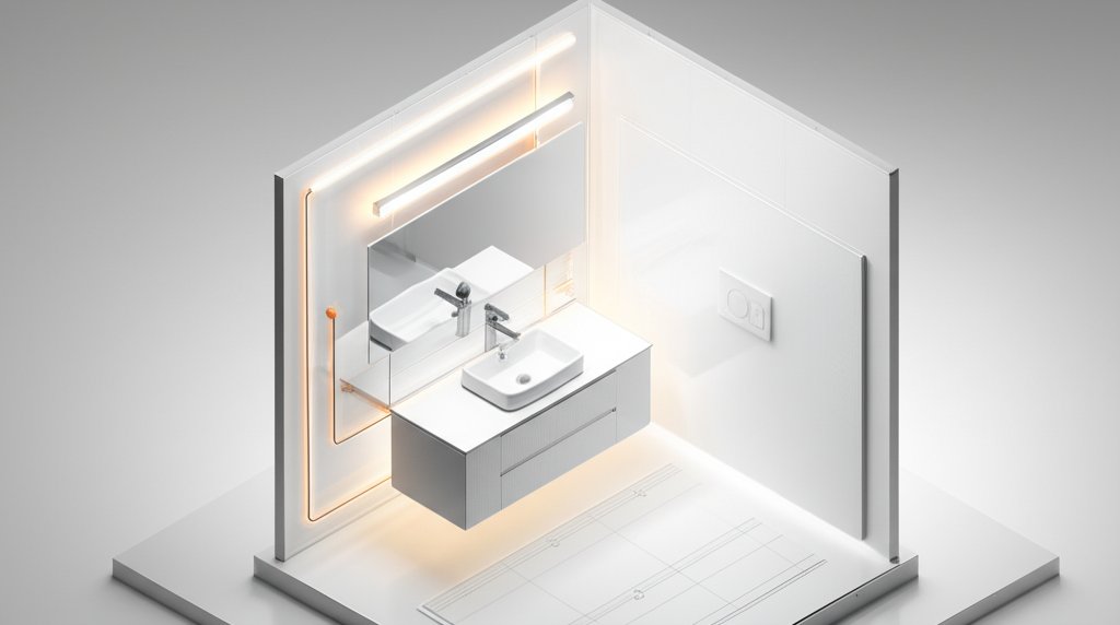 Elegant vanity light shades in various styles for modern bathroom fixtures.