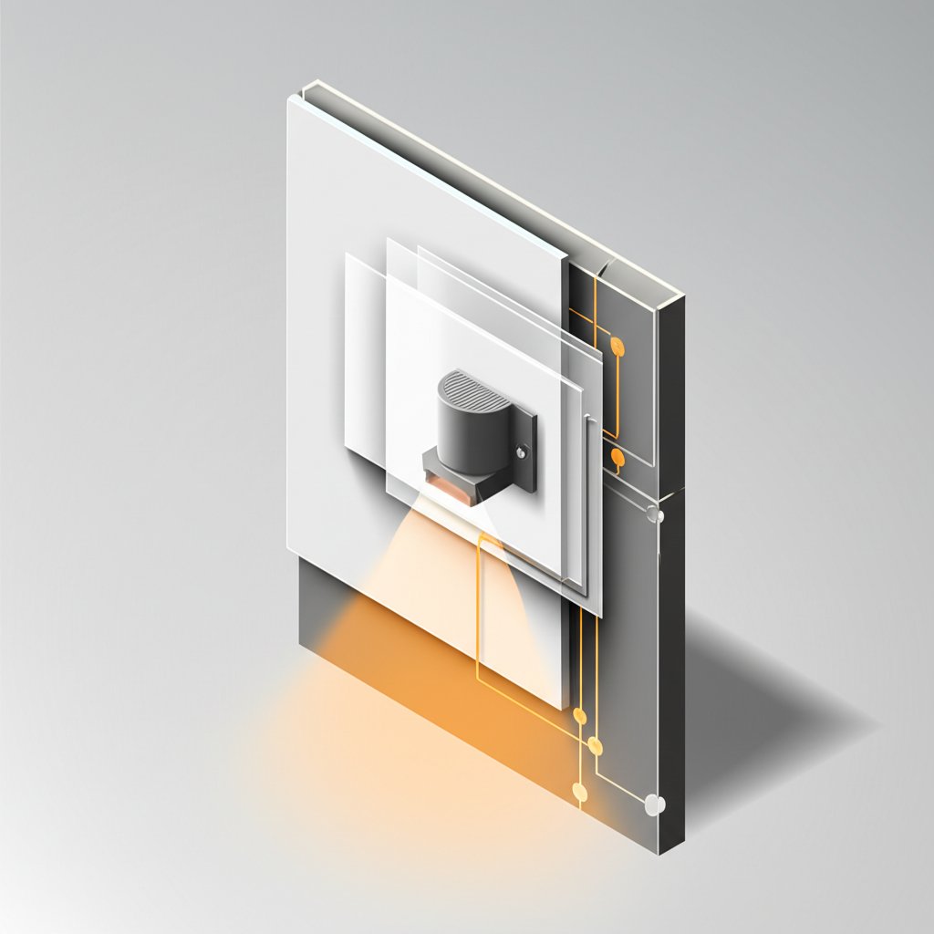 Defining a modern sconce: sleek, contemporary LED wall light design.