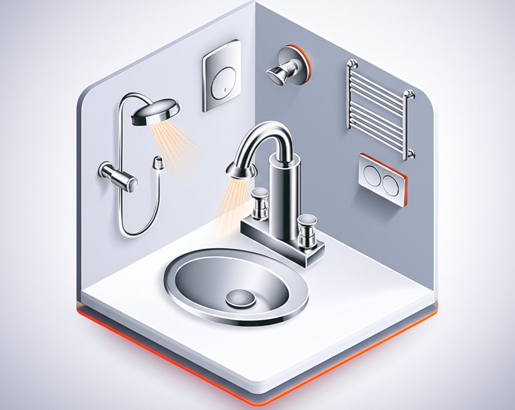 Classic chrome bathroom fixtures: timeless design, still the reigning champion.