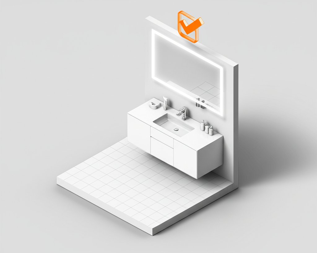 Integrated LED vanity lighting: smart choice for modern bathroom design and efficiency.